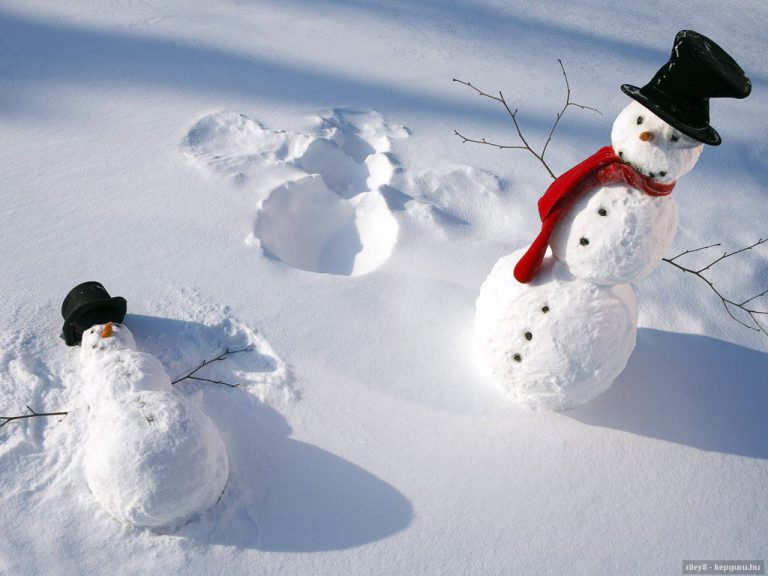 Witzige Schneemänner Bilder und Sprüche