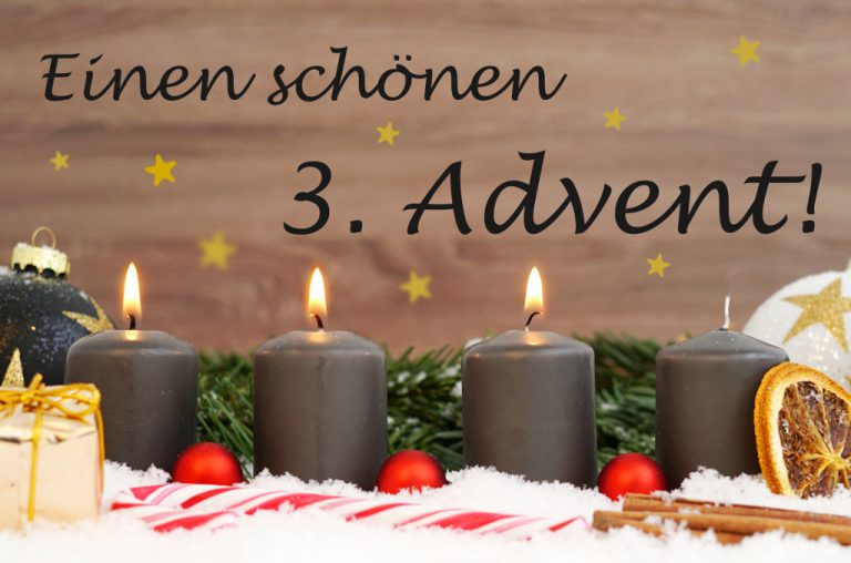 kostenlose grüße zum 3.advent Bilder und Sprüche für Whatsapp und