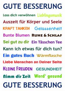 Gute Wünsche Zur Genesung
