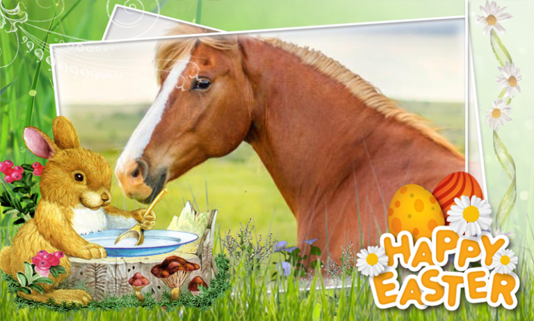 frohe ostern pferd