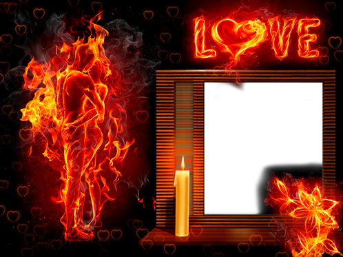 Liebe wie Feuer Fotorahmen - Liebe wie Feuer Fotorahmen