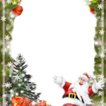 schoner Weihnachtsmann Fotorahmen 150x150 - schöner Santa Klausel Rahmen