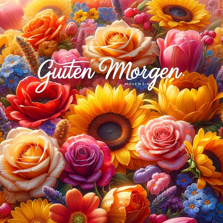 Guten morgen blumen bilder