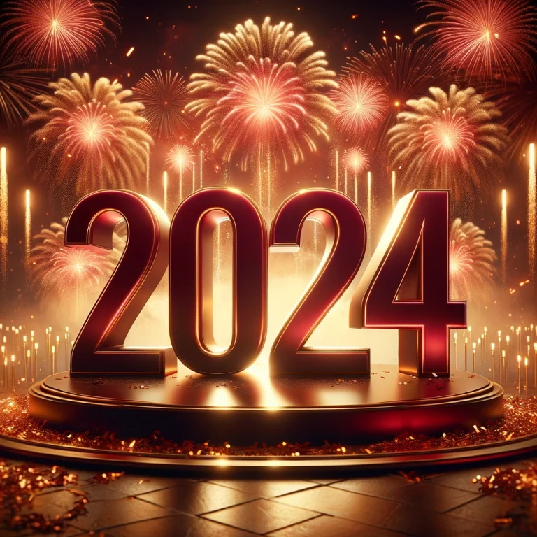 Glückliches Neues Jahr 2024 bilder
