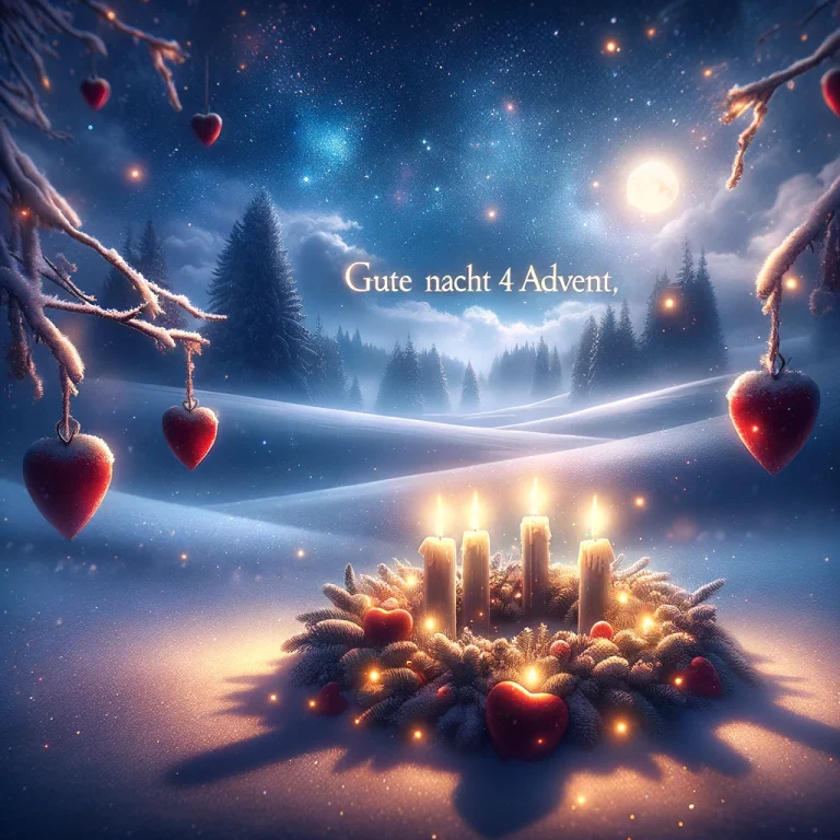 Gute nacht 4. advent bilder