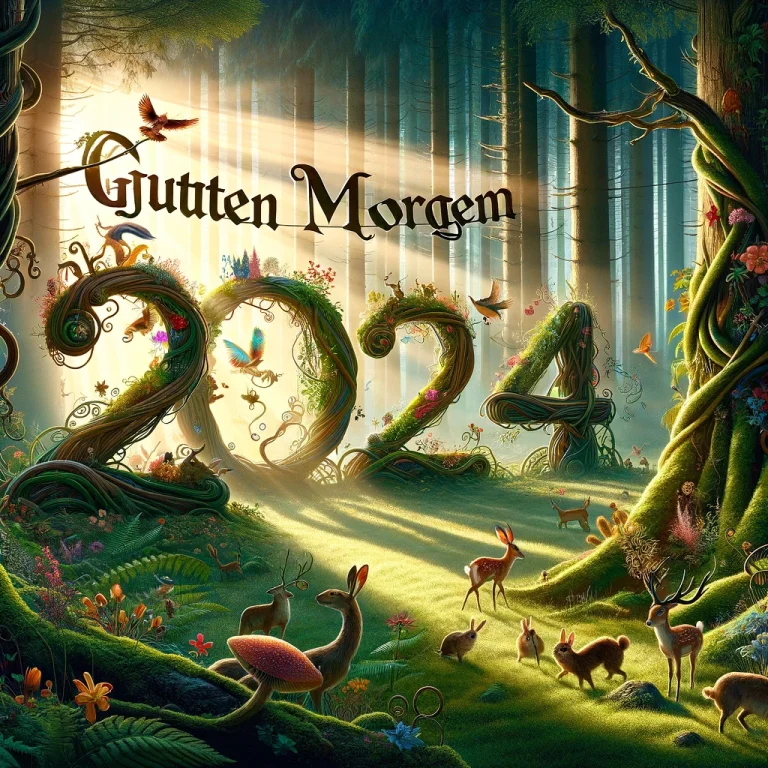 Guten Morgen Frohes Neues Jahr 2024 bilder