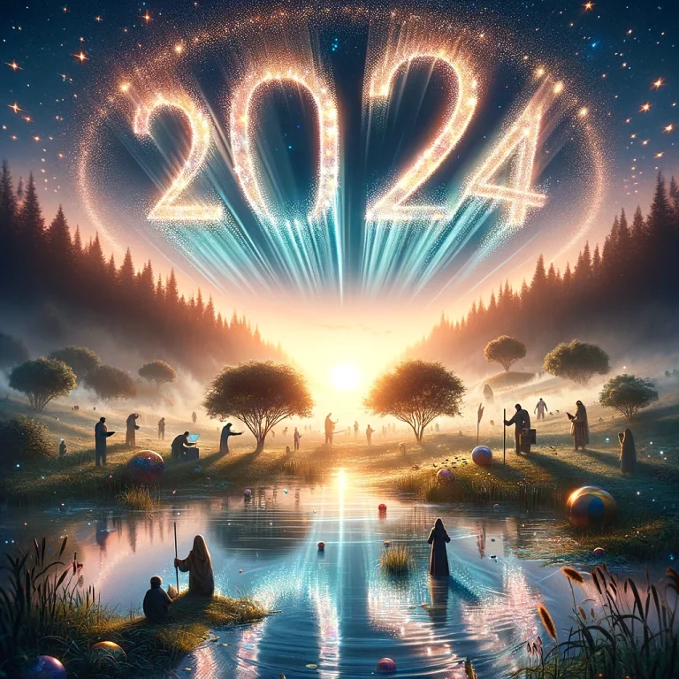 Gedanken zum Neuen jahr 2024 bilder