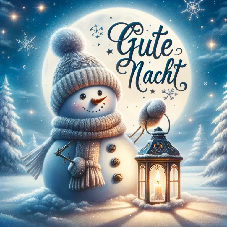 Gute Nacht Schneemann