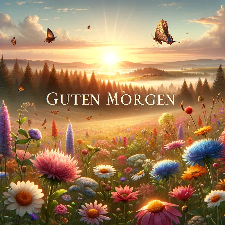 Guten Morgen bilder Blumenwiese