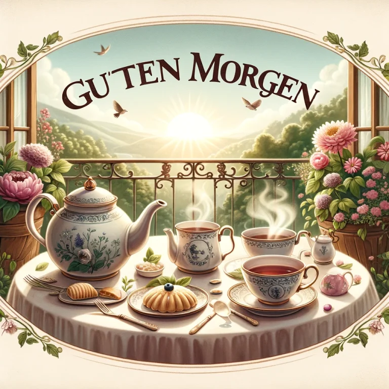 Guten Morgen mit bild