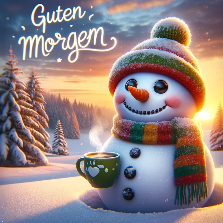 guten morgen schneemann bilder kostenlos