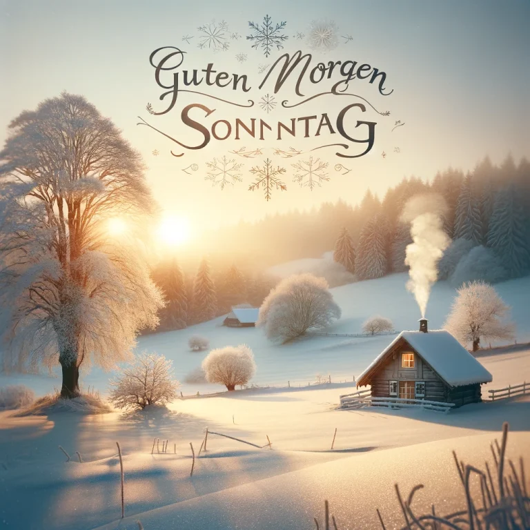 Guten Morgen Sonntag winter bilder kostenlos