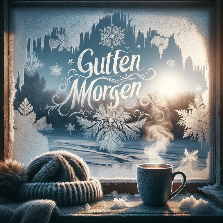 kalt Guten Morgen Winter bilder