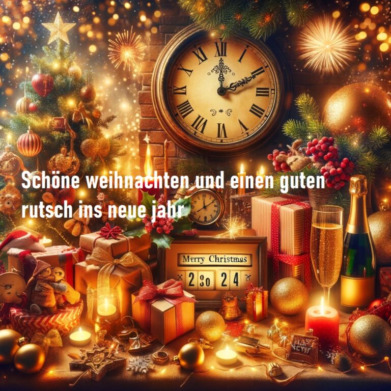 Schöne weihnachten und einen guten rutsch ins neue jahr