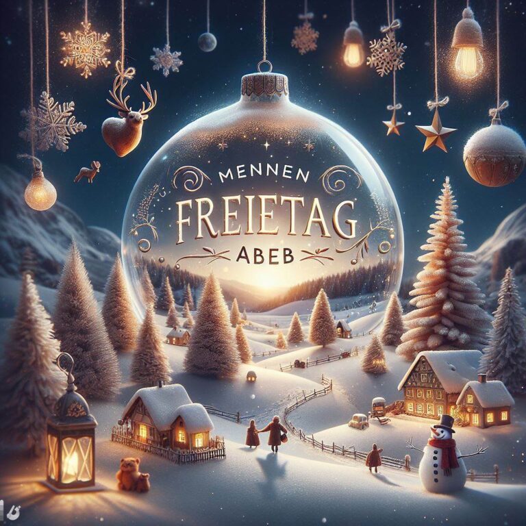 Schönen Freitag Abend Winter bilder